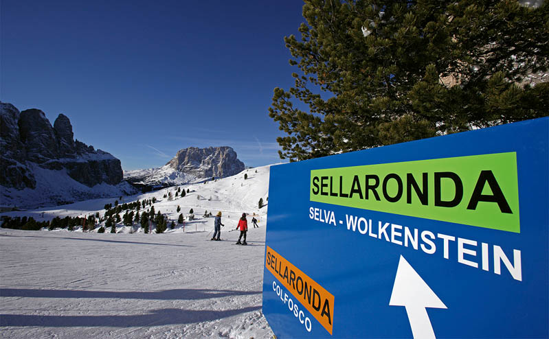 Skifahren in Wolkenstein in Gröden, Sellaronda